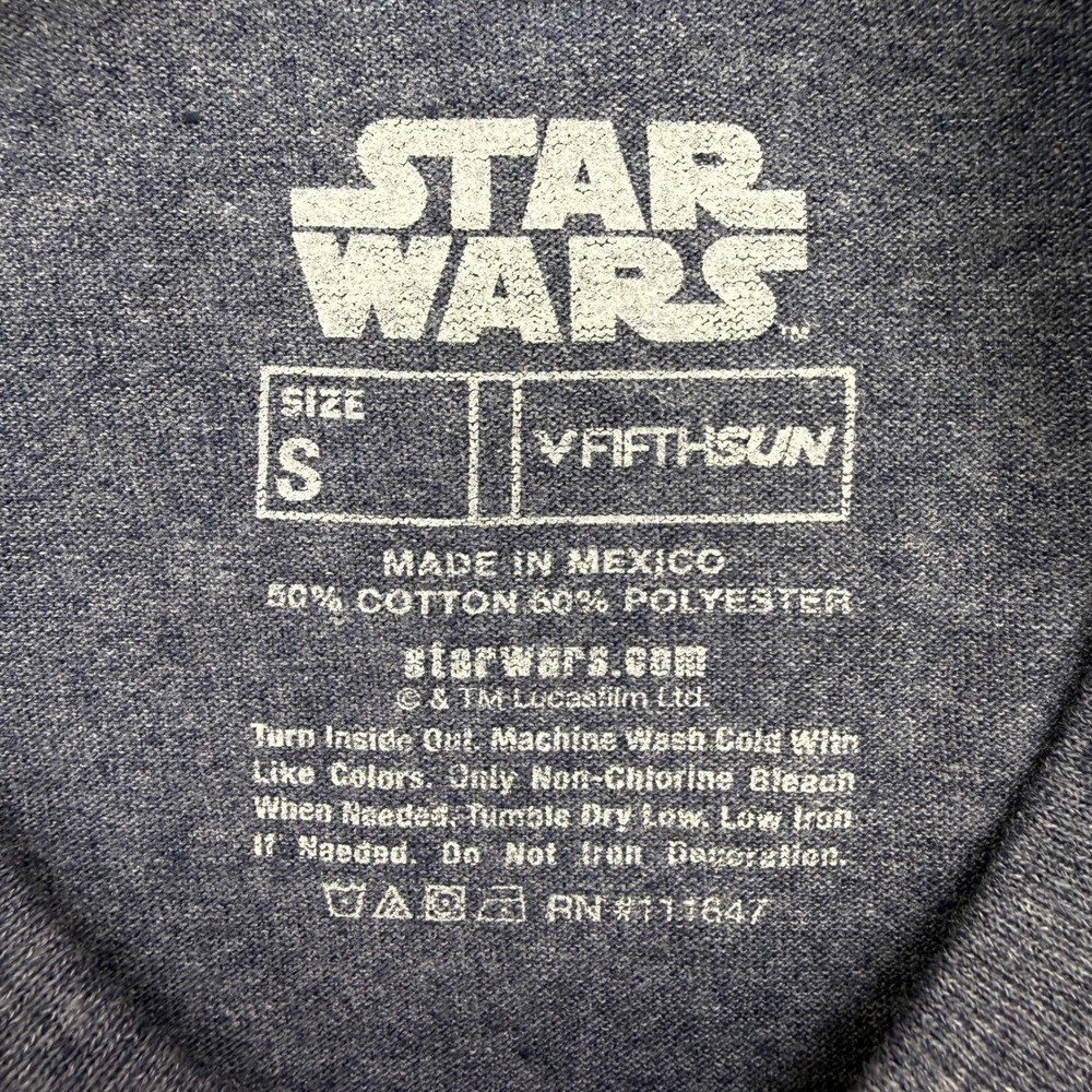 Star Wars Shirt Mens Boba Fett Graphic T Shirt Small Charcoal Gray Fifth‎ Sun - Picture 3 of 6